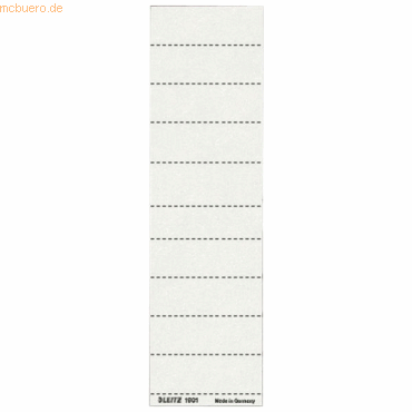 Beschriftungsschilder für Vollsichtreiter 60x21mm weiß VE=100 Stück