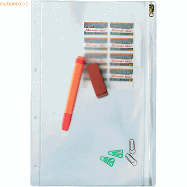 Kleinkrambeutel mit Gleitverschluss A4 PVC farblos