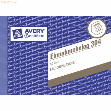 Formularbuch Einnahmebeleg A6 VE=50 Blatt grün mit Ausfüllhilfe