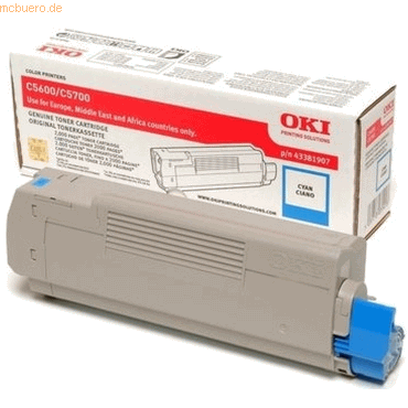 Toner Original Oki C5600/C5700 cyan