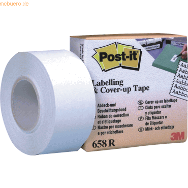 Abdeck- und Beschriftungsband Post-it 25,4mmx17,7m breit