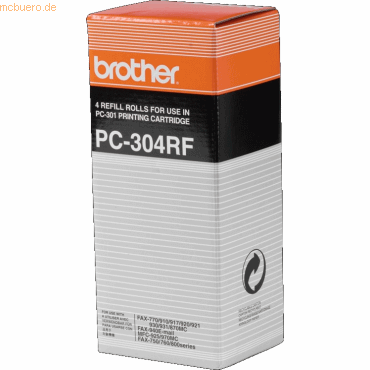 Thermotransferrolle Brother PC-304RF VE=4 Stück