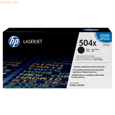 Toner HP Color LaserJet CE250X schwarz