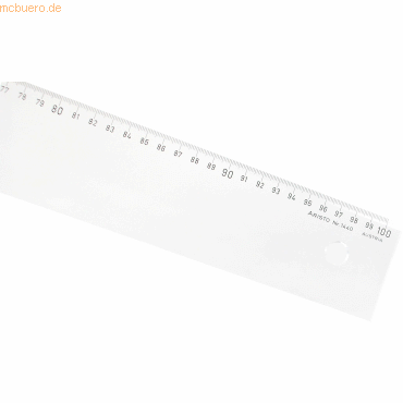Lineal 100cm Acryl glasklar