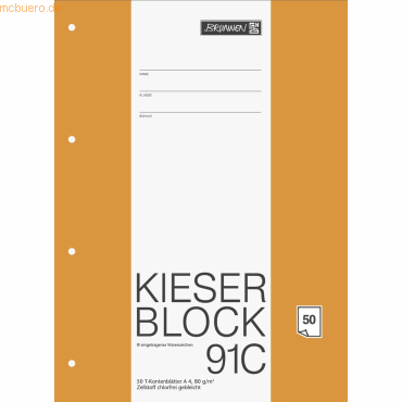 Kieser-Block A4 T-Konten 50 Blatt