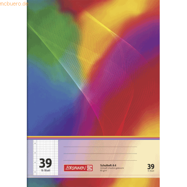 Schulheft A4 16 Blatt rautiert Lineatur 39 16 Blatt