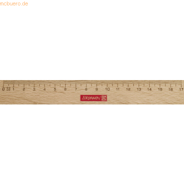 Lineal 17cm Holz braun