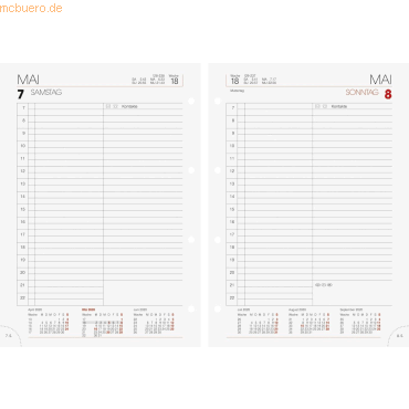 Ersatzkalender f/ür Modell 765 1 Tag 14,3x20,2cm 1 Seite