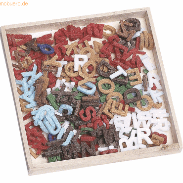 Filzbox Ornament Buchstaben VE=250 Teile
