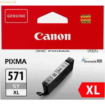 Tintenpatrone Canon CLI-571XL grau 