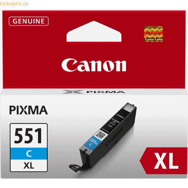Tintenpatrone Canon CLI-551C XL cyan