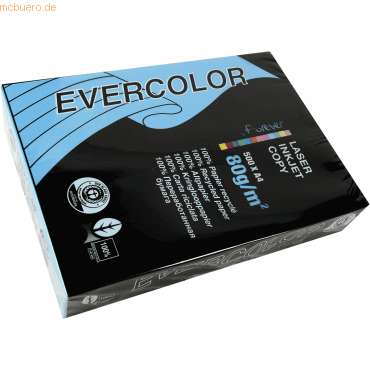 Multifunktionspapier evercolor RC A4 210x297mm 80g/qm dunkelblau VE=500 Blatt