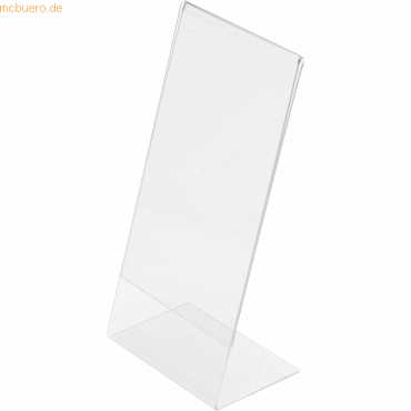 Tischaufsteller Classic Image schräg A6 hoch transparent