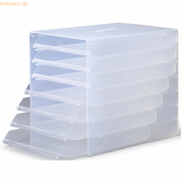 Schubladenbox Idealbox 7 Fächer transparent
