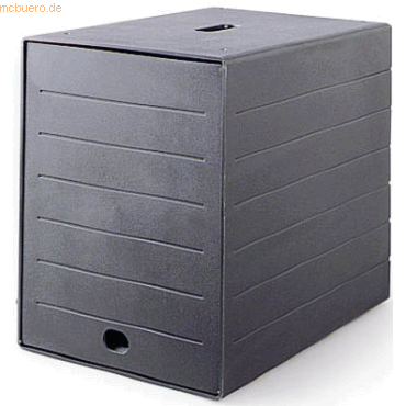 Schubladenbox Idealbox Plus A4 7 Fächer schwarz