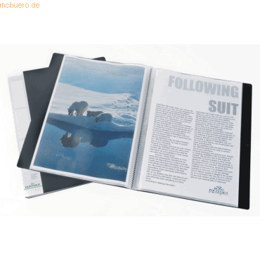 Sichtbuch Duralook A4 30 Hüllen schwarz