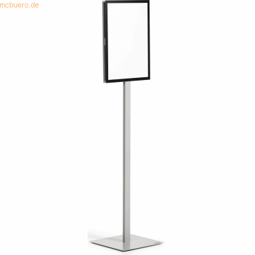 Bodenst&auml;nder Info Stand Basic A3 Pr&auml;sentation und Leitsystem dunkelgrau