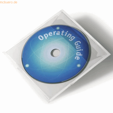 Selbstklebetasche Pocketfix CD/DVD mit Klappe transparent VE=100 Stück