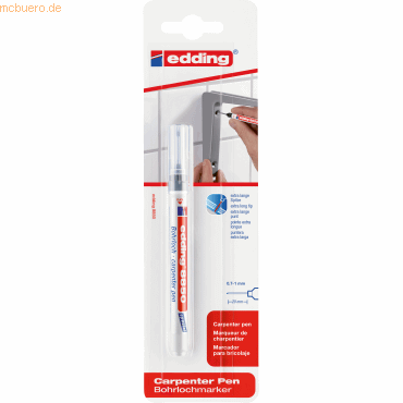 Bohrlochpen edding 8850 Reparieren&Pflegen zu Hause 0,7-1 mm schwarz Blister