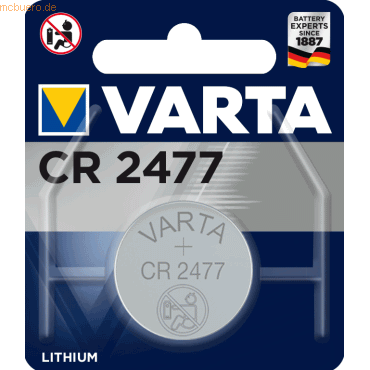 VARTA ELECTRONICS CR2477 Blister 1 Lithium