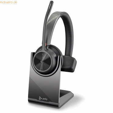 Poly BT Headset Voyager 4310 UC Mono USB-A Teams mit Stand