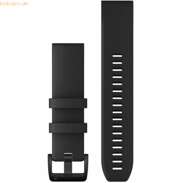 Garmin QuickFit 22-Uhrenarmbänder - Silikon Schwarz/Schwarz