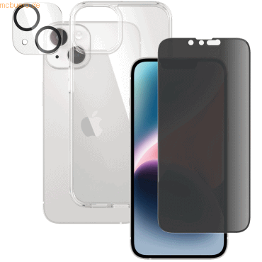 PanzerGlass f. iPhone 14, Bundle Privacy Glass+Case