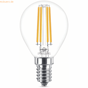 Philips LED classic Lampe 60W E14 Tropfen Warmw 806lm klar 1er