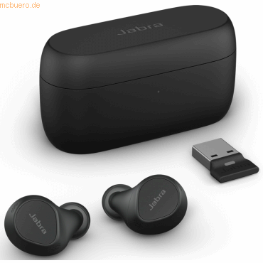 JABRA Evolve2 Buds UC USB-A +Wireless Charging Pad
