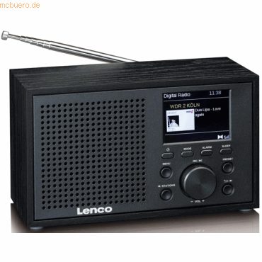 Lenco LENCO DAR-017 DAB+/FM Radio mit Bluetooth black