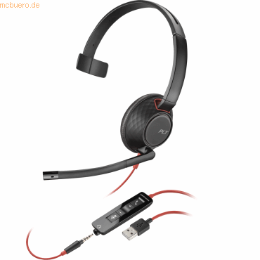 Poly Headset Blackwire C5210 monaural USB-A & 3,5 mm