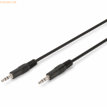 DIGITUS Audio Anschlusskabel, 3.5mm St/St, 2.50m, schwarz