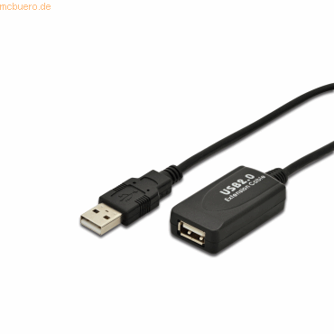 DIGITUS USB 2.0 Aktives USB 2.0 Verlängerungskabel 5m