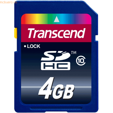 Transcend 4GB SDHC Class 10