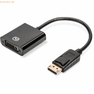 ASSMANN DisplayPort Adapterkabel DP - DVI 0.15m DP 1.2 sw.