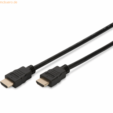 DIGITUS HDMI Anschlusskabel Typ A St/St 5.0m Full HD schwarz