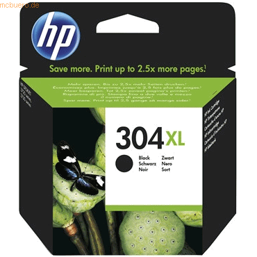 HP Tintenpatrone Nr. 304XL schwarz (ca. 300 Seiten)