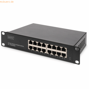 DIGITUS 16-Port Gigabit Ethernet Switch 10- unmanaged