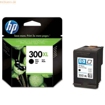 HP Tintenpatrone Nr. 300XL CC641EE Schwarz (ca. 600 Seiten)