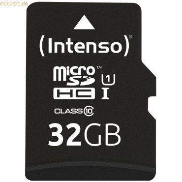 Intenso 32GB microSDHC Class10 UHS-I Premium + SD-Adapter