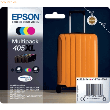 Tinte Original Epson 405XL Multipack 4-farbig
