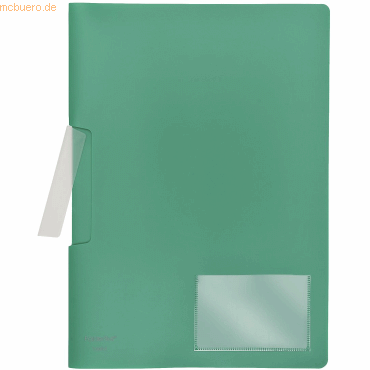 Cliphefter A4 PP bis 50 Blatt vollfarbig grün