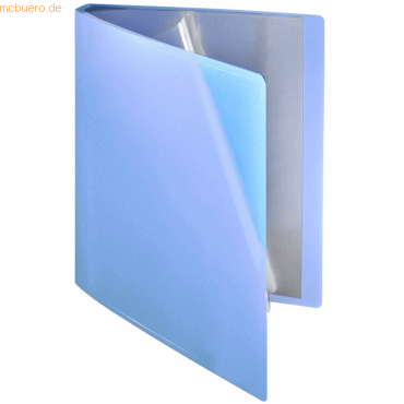 Sichtbuch flexibel A4 10 Hüllen PP blau transparent