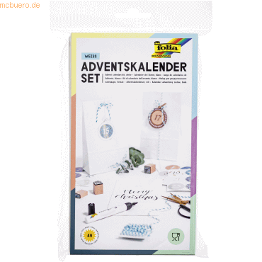 Adventskalender 'Papiertüten blanko' weiß