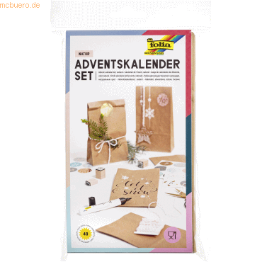 Adventskalender 'Papiertüten natur' braun