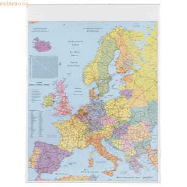 Europakarte Tafel beschreibbar 1:3.600.000 137 cmx97 cm