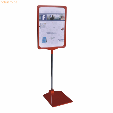 Preisst&auml;nder DIN A3 rot 32-62 cm H&ouml;he