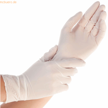 Nitril-Handschuh Safe Premium puderfrei L 24cm weiß VE=100 Stück