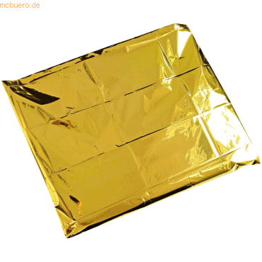 Rettungsdecke für Erwachsene 210x160cm gold-silber