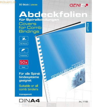 Abdeckfolien VE=50 Stück transparent